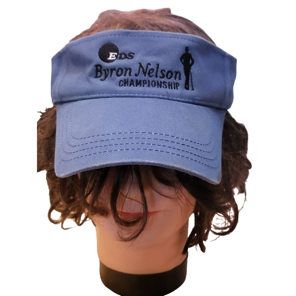 Imperial PGA EDS‎ Byron Nelson Championship Golf Visor Blue Embroidered Hat OS